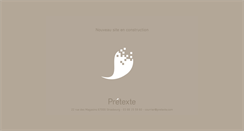 Desktop Screenshot of pretexte.com