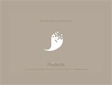 Tablet Screenshot of pretexte.com